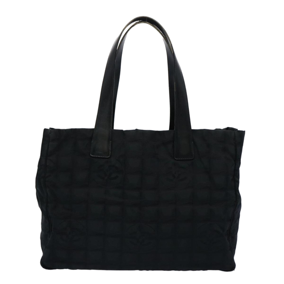 CHANEL New Travel Line Tote Bag Nylon Black CC Auth ep3093 - Picture 2 of 16